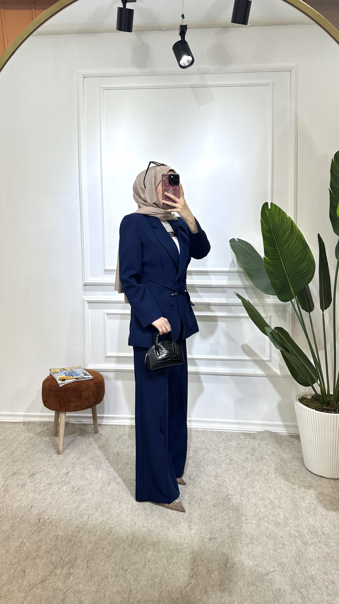 aura lacivert ceket ikili takim - Görsel 2