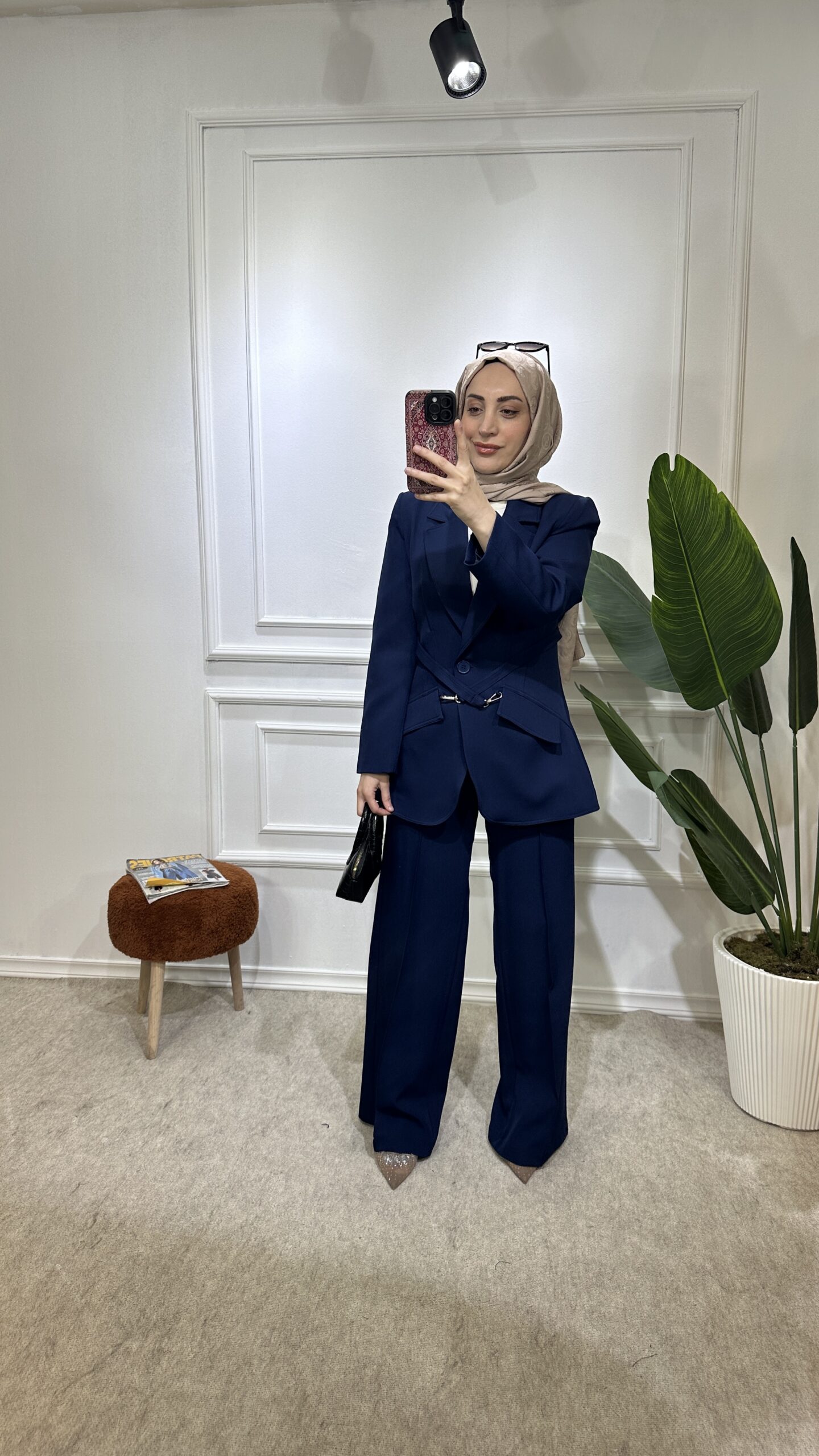 aura lacivert ceket ikili takim - Görsel 3