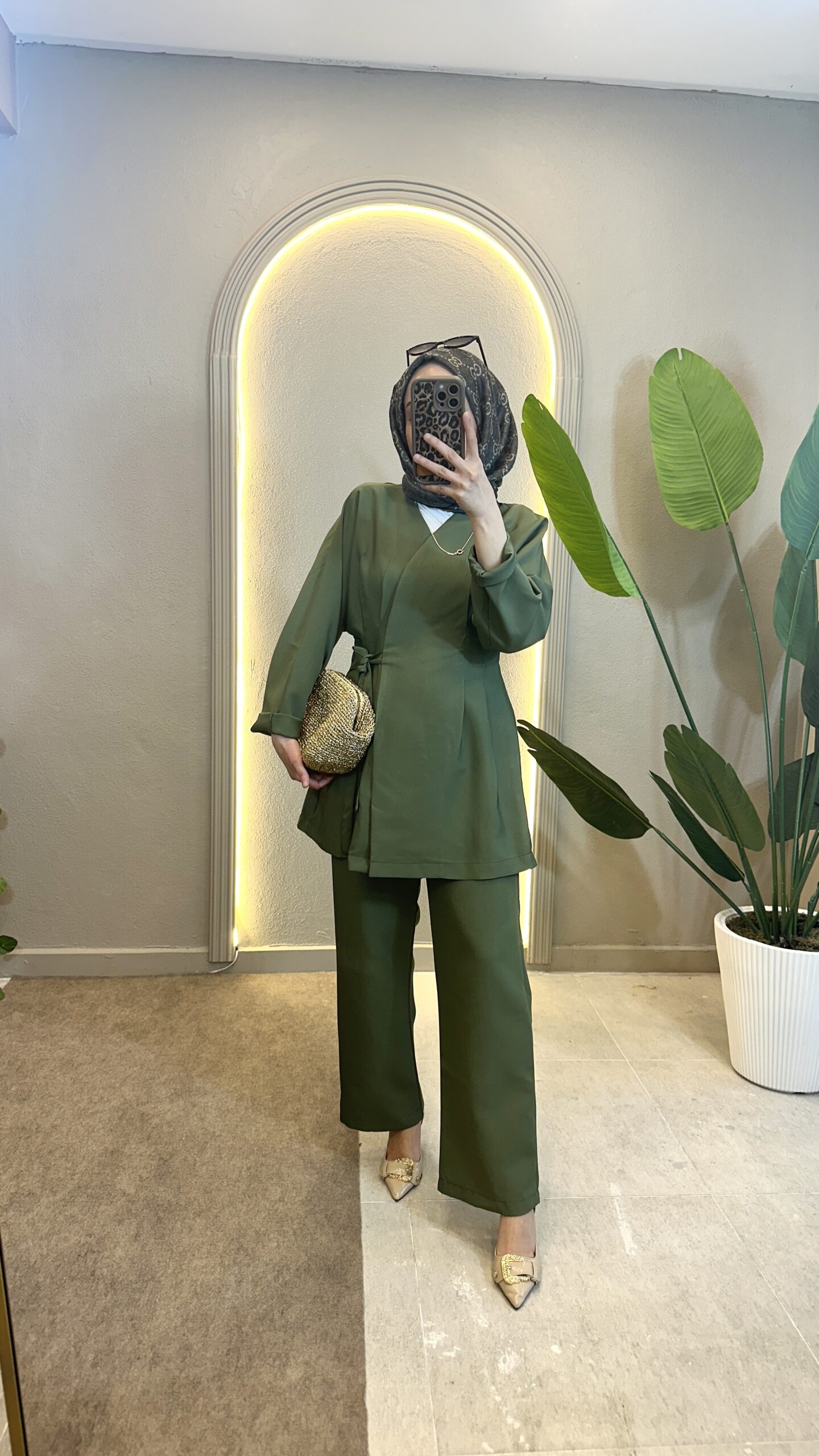 piraye baglamali ikili takim yesil - Görsel 2