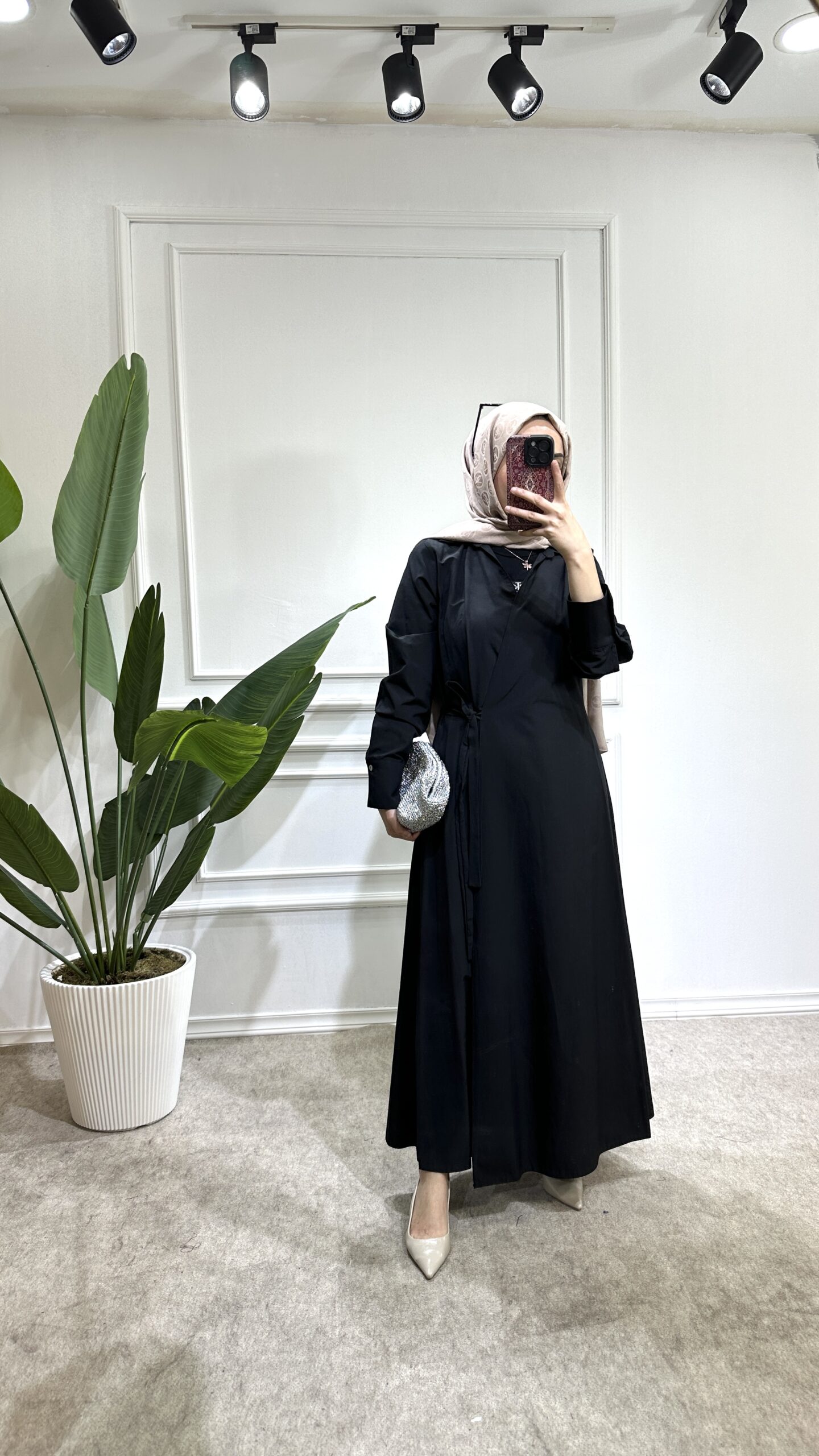 belinay elbise siyah - Görsel 3