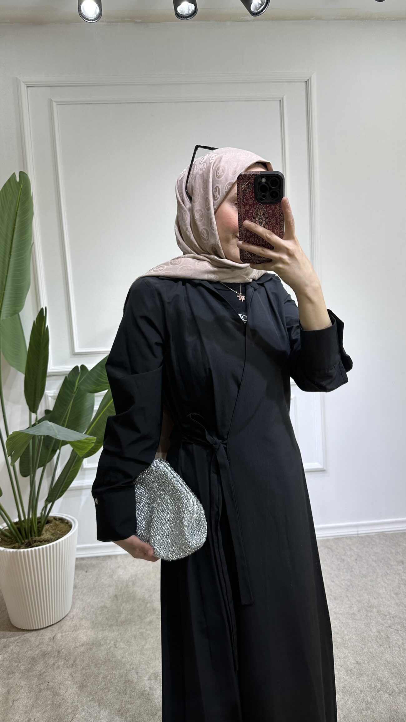 belinay elbise siyah - Görsel 4
