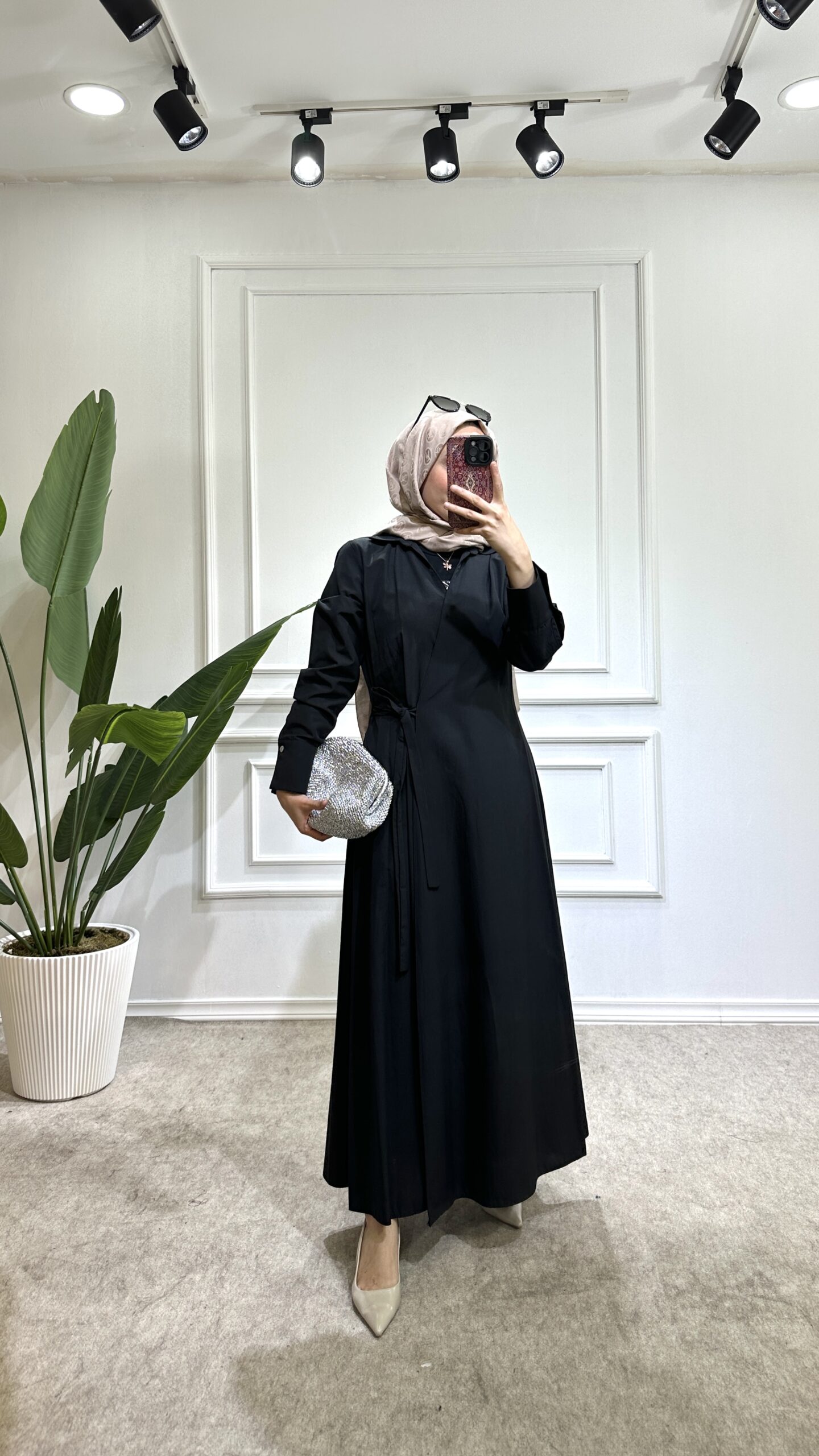 belinay elbise siyah