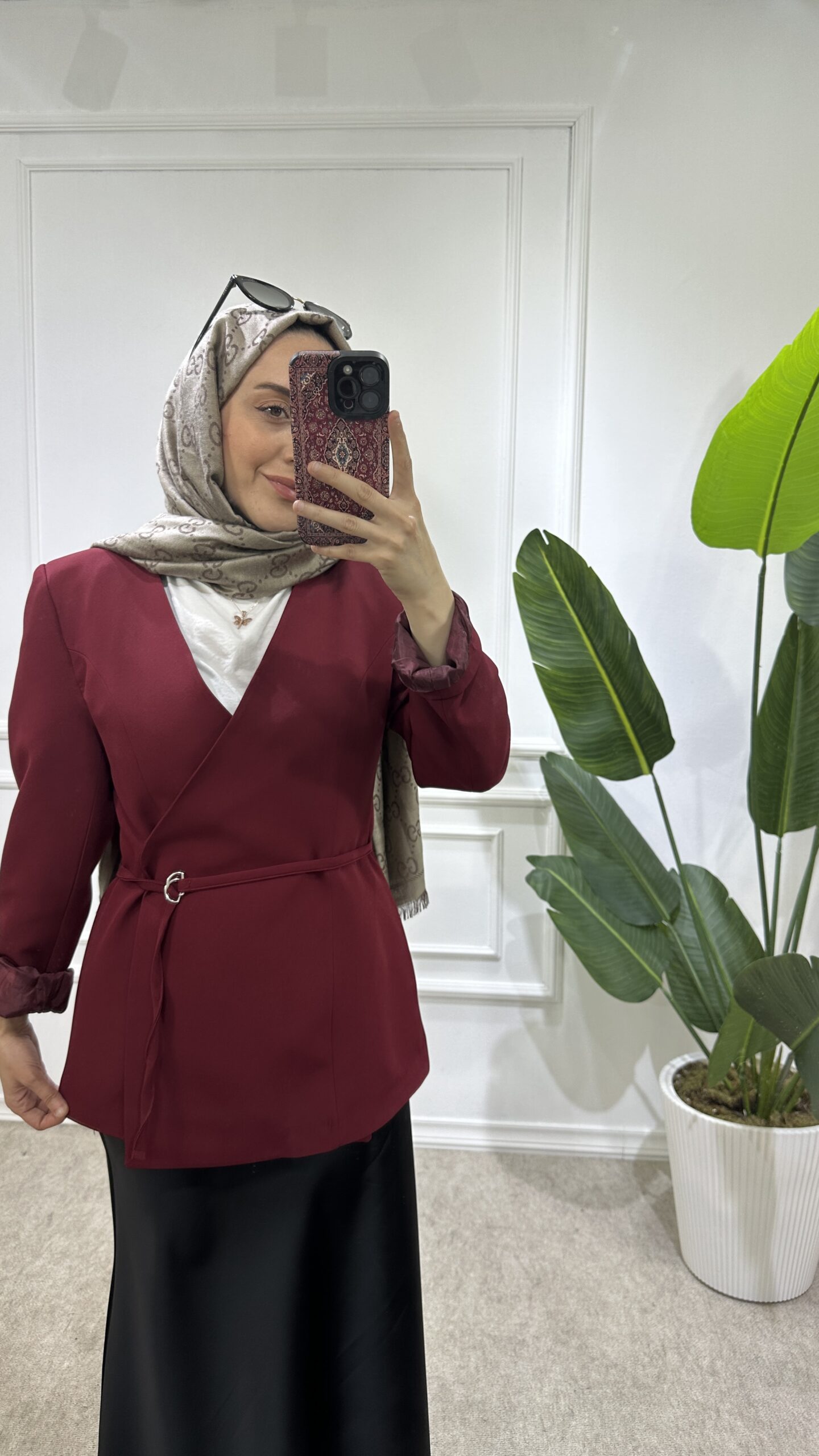 ardic blazer ceket-Bordo - Görsel 2